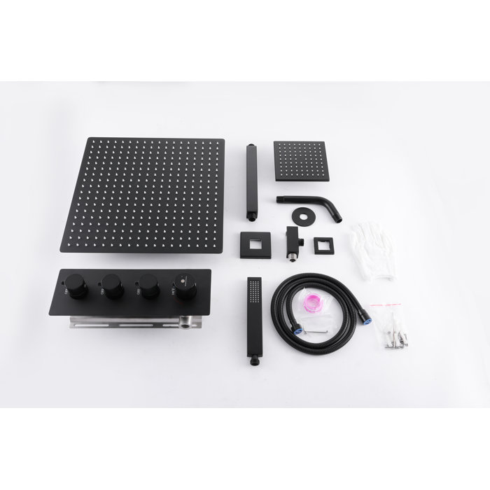 Wonderland America Complete Shower System with Roughin Valve & Reviews